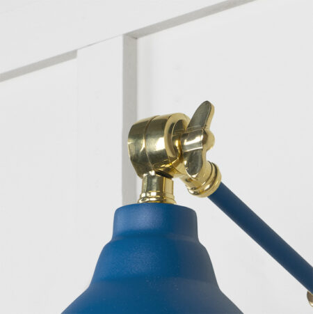 Hammered Brass Brindley Wall Light in Upstream | 49719SU - Image 4
