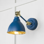 Hammered Brass Brindley Wall Light in Upstream | 49719SU