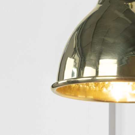 Hammered Brass Brindley Wall Light | 49719 - Image 3