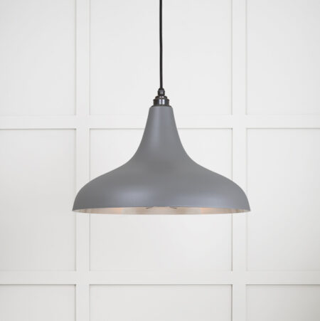 Smooth Nickel Frankley Pendant in Bluff | 49721SBL