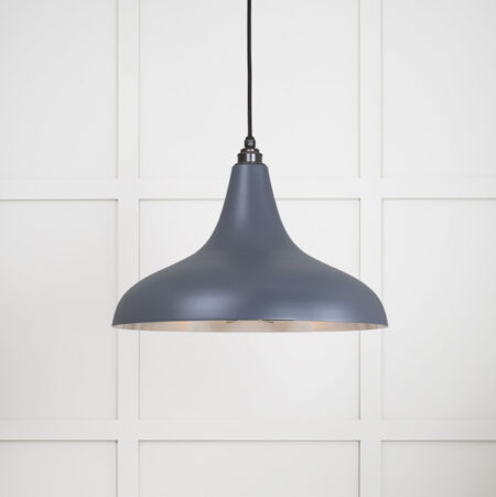 Smooth Nickel Frankley Pendant in Slate | 49721SSL