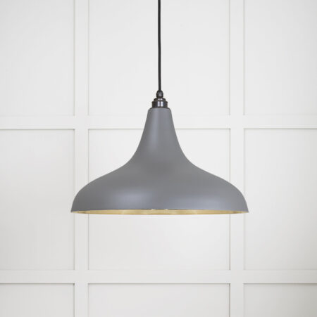 Smooth Brass Frankley Pendant in Bluff | 49722SBL - Image 2
