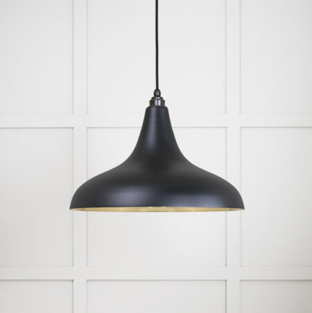 Smooth Brass Frankley Pendant in Elan Black | 49722SEB - Image 2