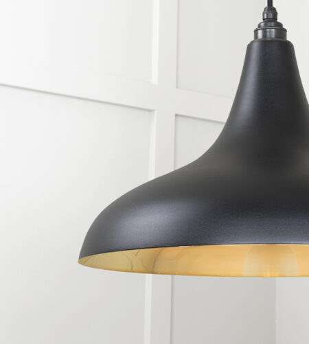 Smooth Brass Frankley Pendant in Elan Black | 49722SEB - Image 5