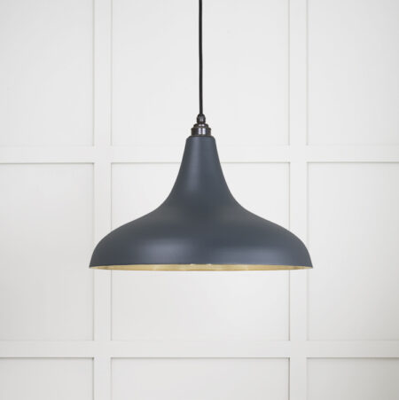 Smooth Brass Frankley Pendant in Soot | 49722SSO - Image 2