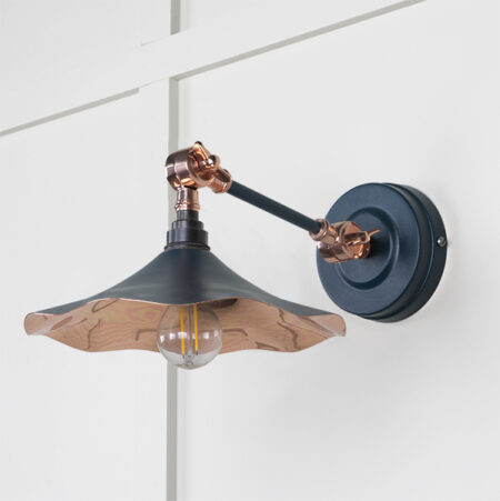 Smooth Copper Flora Wall Light in Dusk | 49723SDU - Image 2