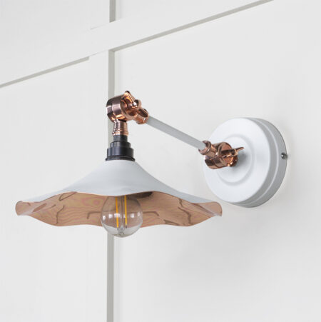 Smooth Copper Flora Wall Light in Flock | 49723SF - Image 2