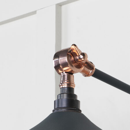 From the Anvil Smooth Copper Flora Wall Light in Soot - Image 4