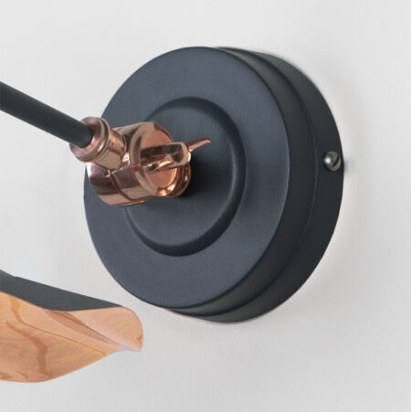 From the Anvil Smooth Copper Flora Wall Light in Soot - Image 5
