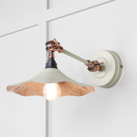 Smooth Copper Flora Wall Light in Teasel | 49723STE