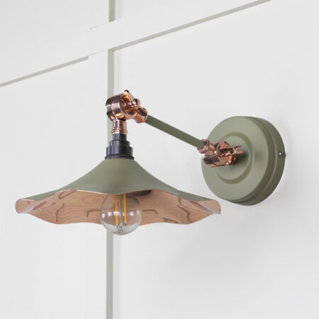 Smooth Copper Flora Wall Light in Tump | 49723STU - Image 2