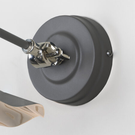 Smooth Nickel Flora Wall Light in Bluff | 49724SBL - Image 5