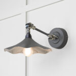 Smooth Nickel Flora Wall Light in Bluff | 49724SBL