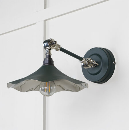 From the Anvil Smooth Nickel Flora Wall Light in Dingle - Image 2