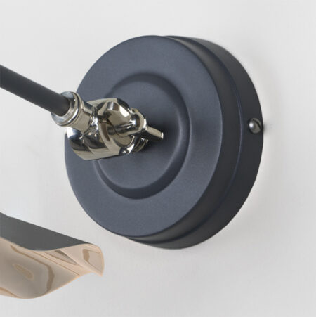 Smooth Nickel Flora Wall Light in Slate | 49724SSL - Image 5