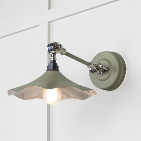 From the Anvil Smooth Nickel Flora Wall Light in Tump
