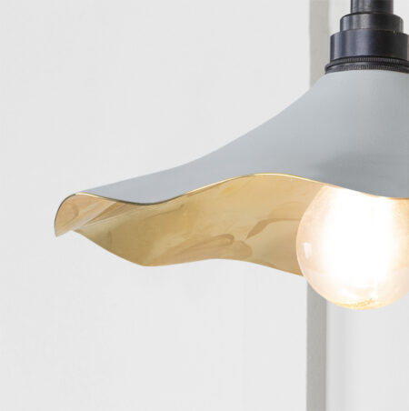 Smooth Brass Flora Wall Light in Birch | 49725SBI - Image 3