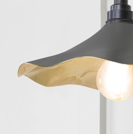 Smooth Brass Flora Wall Light in Bluff | 49725SBL - Image 3