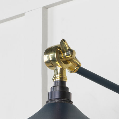 From the Anvil Smooth Brass Flora Wall Light in Dusk - Image 4