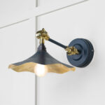 Smooth Brass Flora Wall Light in Dusk | 49725SDU