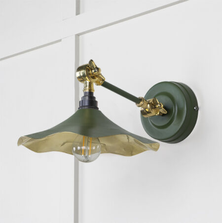 Smooth Brass Flora Wall Light in Heath | 49725SH - Image 2