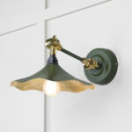 Smooth Brass Flora Wall Light in Heath | 49725SH