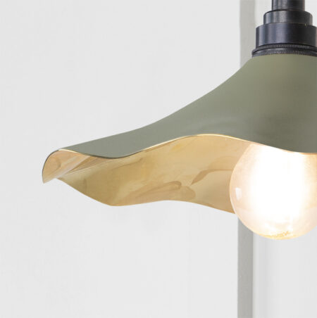 Smooth Brass Flora Wall Light in Tump | 49725STU - Image 3