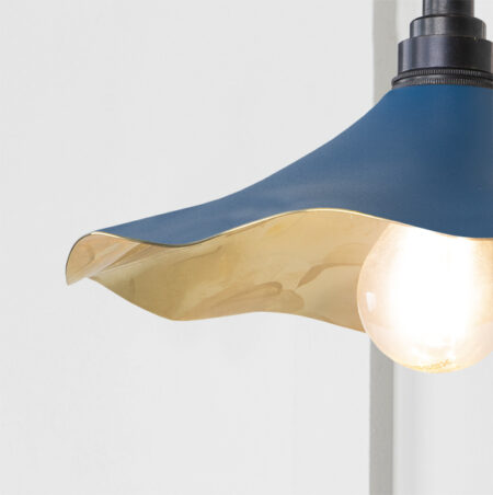 Smooth Brass Flora Wall Light in Upstream | 49725SU - Image 3