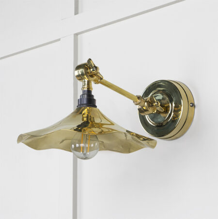 Smooth Brass Flora Wall Light | 49725 - Image 2