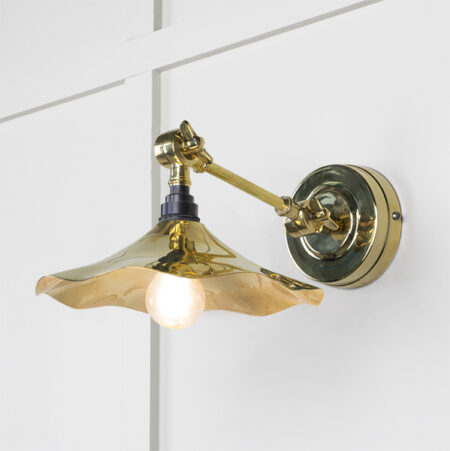Smooth Brass Flora Wall Light | 49725