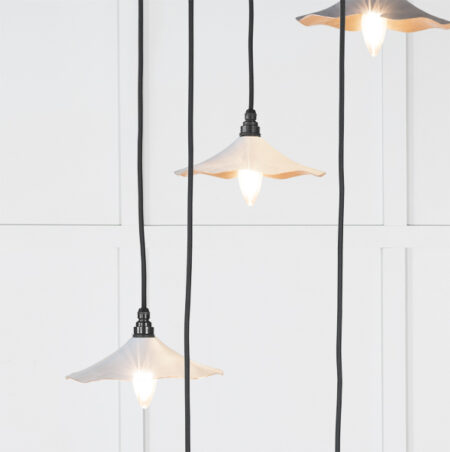 Smooth Copper Flora Cluster Pendant in Birch | 49726SBI - Image 3