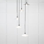 Smooth Nickel Flora Cluster Pendant in Flock | 49727SF