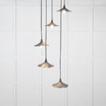 Smooth Nickel Flora Cluster Pendant in Slate | 49727SSL