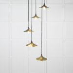 Smooth Brass Flora Cluster Pendant in Heath | 49728SH