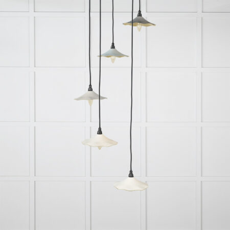 Smooth Brass Flora Cluster Pendant in Teasel | 49728STE - Image 2