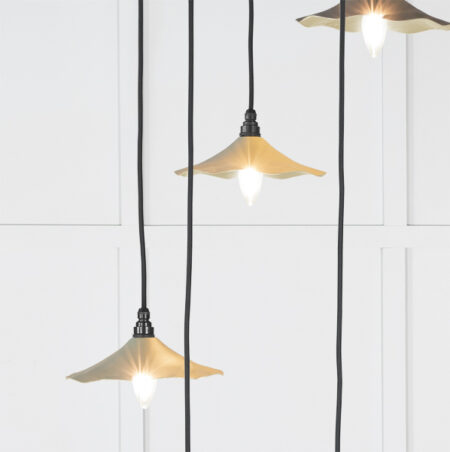 Smooth Brass Flora Cluster Pendant in Tump | 49728STU - Image 3