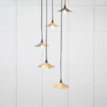 Smooth Brass Flora Cluster Pendant in Tump | 49728STU