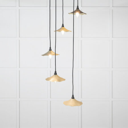 Smooth Brass Flora Cluster Pendant in Tump | 49728STU