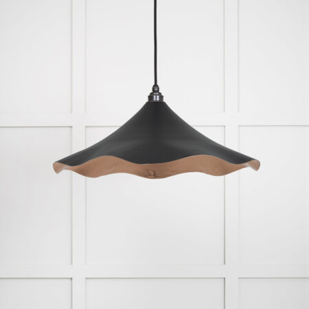 Smooth Copper Flora Pendant in Elan Black | 49729SEB - Image 2