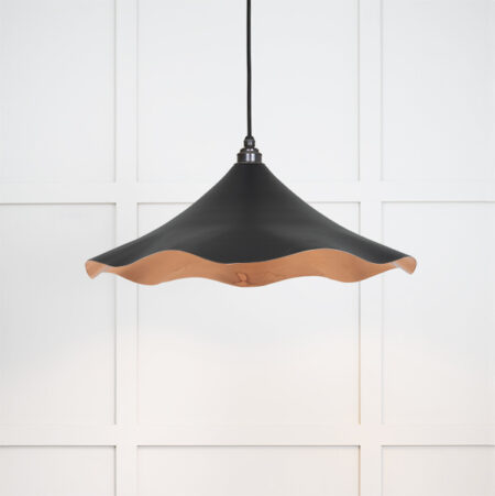 Smooth Copper Flora Pendant in Elan Black | 49729SEB
