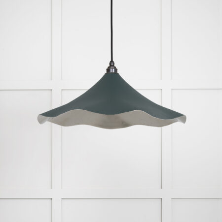 Smooth Nickel Flora Pendant in Dingle | 49730SDI - Image 2