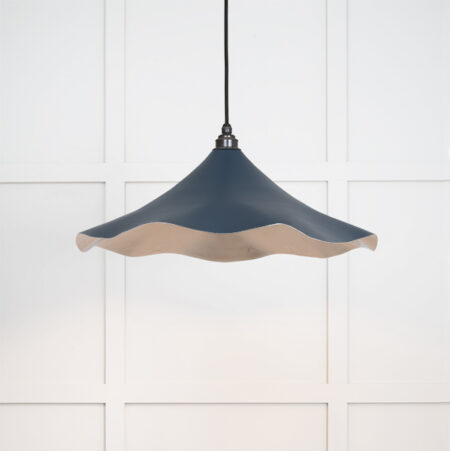 Smooth Nickel Flora Pendant in Dusk | 49730SDU