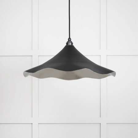 Smooth Nickel Flora Pendant in Elan Black | 49730SEB - Image 2