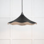 Smooth Nickel Flora Pendant in Elan Black | 49730SEB