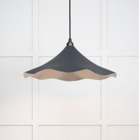 Smooth Nickel Flora Pendant in Soot | 49730SSO