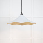 Smooth Brass Flora Pendant in Birch | 49731SBI