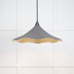 Smooth Brass Flora Pendant in Bluff | 49731SBL