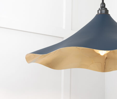 Smooth Brass Flora Pendant in Dusk | 49731SDU - Image 5