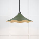 Smooth Brass Flora Pendant in Heath | 49731SH
