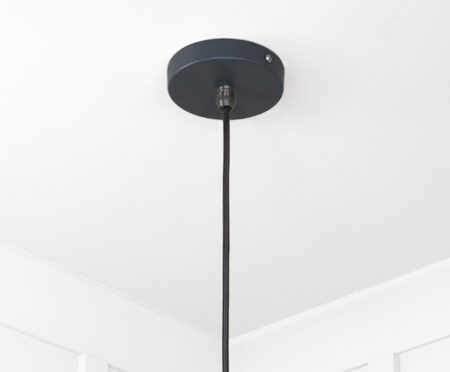 Smooth Brass Flora Pendant in Soot | 49731SSO - Image 6